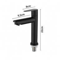 Torneira Bancada para Pia de Banheiro em Aço Inox Preto – Sistema 1/4 Volta, Design Moderno e Instalação Fácil - imagem 3