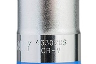 Soquete Estriado 5/8" x 1/2" King Tony - Aço Cromo-Vanádio e Tecnologia Fix-Drive - imagem 4