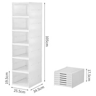 Sapateira Vertical 6 Andares - Organizador Empilhável com Tampa Acrílica - imagem 3