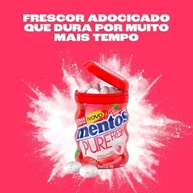 Gomas de Mascar, Mentos, Pure Fresh Strawberry, Sem Açúcar, Sabor de Morango - 56g | 28 Unidades - imagem 1
