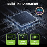 Adaptador USB-C para CC 100W com Tela LED: Carregamento Rápido e Inteligente para seu Notebook - imagem 5