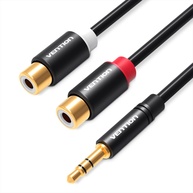 Cabo Adaptador Vention 2 RCA para P2 Profissional DJ - Conexão Impecável 30cm - imagem 1