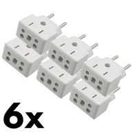 KIT 6 Adaptadores de Tomada Universal 3 Pinos Benjamin 10A/20A Bivolt Premium Dupin - imagem 3