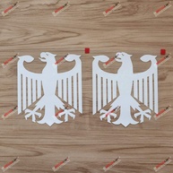 Adesivo Vinil Águia Brasão Alemão 4" - Decalque Carro Alemanha Deutschland Die Cut - imagem 1