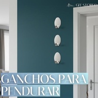 Kit 3 Ganchos Adesivos Metálicos com Fixação Potente - Sem Furos, Removíveis e Modernos - imagem 3