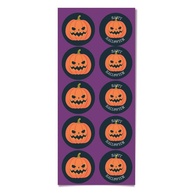 Adesivos Abóbora Halloween: 30 Unidades Divertidas! - imagem 1