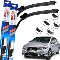Par de Palhetas Limpador Parabrisa Bosch Aerofit Multiclip Honda City 2018-2024 - imagem 1
