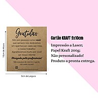 Cartões de Agradecimento Kraft: Demonstre Gratidão! - imagem 2