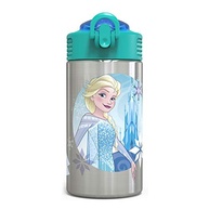 Garrafa de Água Infantil Frozen Zak Designs 440ml com Bico Dobrável - Aço Inoxidável Sem BPA - imagem 2