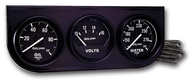 Kit 3 em 1 Auto Meter Autogage: Medidor de Óleo, Voltímetro e Temperatura da Água - 5,9cm, Preto - imagem 1