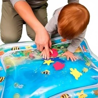 Tapete Inflável de Água Interativo para Bebês - Estimulação Sensorial com Peixinhos Coloridos - imagem 5