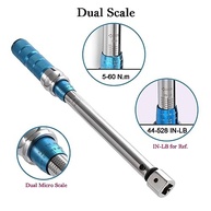 Chave de Torque Ajustável COTOUXKER 5-60 Nm com Cabeças Intercambiáveis (30mm Aberta + Catraca 3/8") para HVAC e Mini Splits - imagem 5