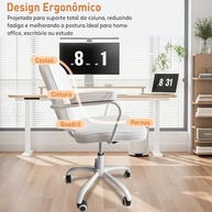 Cadeira de Trabalho Ajustável com Encosto Ergonômico e Base Giratória – Conforto Premium para Home Office - imagem 5