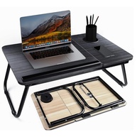 Mesa Suporte Notebook Portátil Ajustável com Base Metálica e Porta-Copos - imagem 1