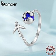 Anel Prata 925 Bamoer: Elegância Ajustável - imagem 2