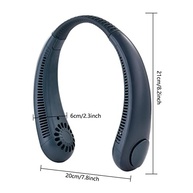 Ventilador de Pescoço Portátil Sem Lâminas - Recarregável, Silencioso e Ajustável - imagem 4