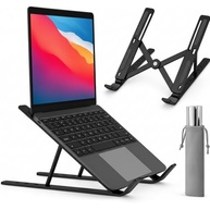 Suporte Ergonômico Ajustável para Notebook - Antiderrapante, Dobrável e Portátil (Preto) - imagem 2