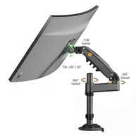 Suporte para Monitor NB North Bayou H100 - Braço Longo Ajustável com Movimento Completo para Monitores de 4,4 a 9 kg - imagem 4