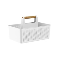 Organizador Multiuso 8L Flow com Alça em Bambu - Branco - imagem 1