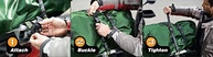 ROK Straps ROK-10050: Alça Elástica Ajustável para Moto/Quadriciclo (Preto/Refletiva 45-152cm) - imagem 5