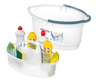 Kit Limpeza Profissional 14L com Balaio Transparente - Balde Oval Multiuso com Alça - imagem 5