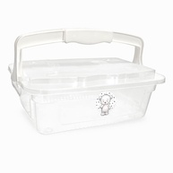 Organizador Infantil Adoleta Bebê com Alça 10L – Prático, Transparente e Estiloso para Guardar Tudo do Bebê - imagem 1