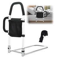 Grade de Cama para Idoso com Alças Dobráveis e Bolsos de Armazenamento - Segurança e Conforto na Cama - imagem 1