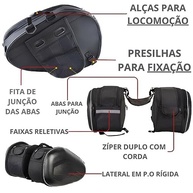 Alforge Traseiro 58L Baslu: Aventura Impermeável com Encosto Confortável - imagem 5