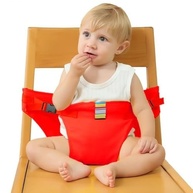 Cadeira de Alimentação Infantil Portátil com Cinto de Segurança - Assento Dobrável para Bebês - imagem 3