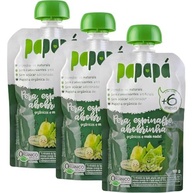 Kit 3 Papinhas Orgânicas Pera, Espinafre e Abobrinha 100g - Papapá | Alimentação Saudável para Bebês - imagem 2