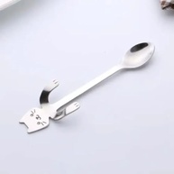 Kit 6 Colheres de Café Infantil com Design de Gatinho - Estilo e Segurança na Alimentação - imagem 5