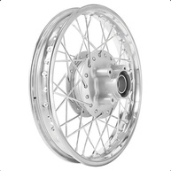 Roda Traseira Cromada Raiada Pop 100 / Pop 110i 4mm - Alinhada e Balanceada - imagem 1