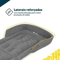 Almofada Safety Safe Comfort para Carrinho: Conforto e Segurança em Melange Dark e Light - imagem 3