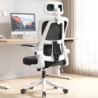 EKROTOK Cadeira Ergonômica com Almofada de Látex, Apoio Lombar e Encosto Alto para Trabalho e Estudo - imagem 2