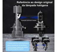 Lâmpada H4 LED Projetor 130W 15000LM 6000K: Iluminação de Alta Performance para Seu Veículo - imagem 5