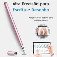 Caneta Stylus Universal 2 em 1 Rosa: Alta Precisão para Telas Touch | Sem Bateria/Bluetooth - imagem 5