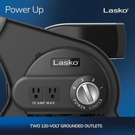 Lasko Ventilador U12104 Pro de Alta Velocidade - Potente Refrigeração e Versatilidade para Casa e Trabalho - imagem 5