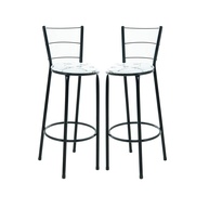 Kit 2 Banquetas Altas 70cm com Assento em Junco - Design Moderno para Cozinha e Balcão - imagem 1
