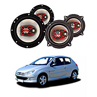 Alto Falantes Triaxiais Bravox para Peugeot 206 - imagem 1