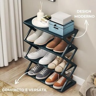 Sapateira 4 Andares Compacta com 2,1m de Altura - Organize seu Espaço com Estilo e Praticidade - imagem 5