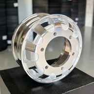 Roda de Alumínio Aro 17,5 x 6 para Caminhão - 6 Furos, Cubo 20cm, Pneu 235 - imagem 4