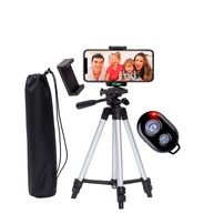 Tripé Profissional Alumínio 110cm c/ Controle Bluetooth - Celular e Câmera - imagem 1