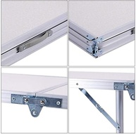 Mesa Vira Maleta 120x60cm em MDF com Estrutura em Alumínio - Ideal para Camping e Passeios - imagem 5