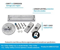 Kit Ânodo Alumínio Quicksilver 8M0107550: Proteção Superior para Mercury Verado e Optimax - imagem 3