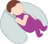 Almofada de Amamentação MYBABY Rosa - Conforto e Suporte para Mães e Bebês - imagem 4
