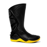 Bota Motociclista Bracol Motosafe Amarela Impermeável Cano Longo PVC - Proteção Essencial - imagem 1