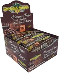 Bananinha Com Cobertura de Chocolate Amargo 72% Cacau Sem Lactose Sem Glúten 20 Unidades de 28g - Banana Mania - imagem 4