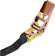 Kit 2un Cinta Catraca 4,5m 60kg para Amarrar Carga e Rack Bike - Preto/Laranja - imagem 5
