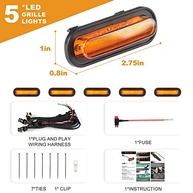 Kit 5 Luzes LED Âmbar para Grade Ford Bronco 2021-2024 - Estilo e Segurança OEM - imagem 3
