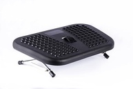 Apoio Pés Ergonômico Roldana Central 1.5.2.1 Preto - Conforto e Postura em Qualquer Ambiente - imagem 2